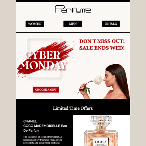 Cyber Monday Sale Perfume Store
